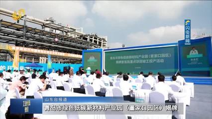 青島市綠色低碳新材料產業園(董家口園區)揭牌